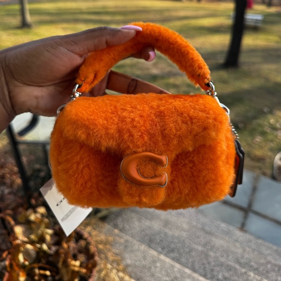 Coach The Lil Nas X Drop Tabby Bag 12 In Shearling - Picture 4 of 5